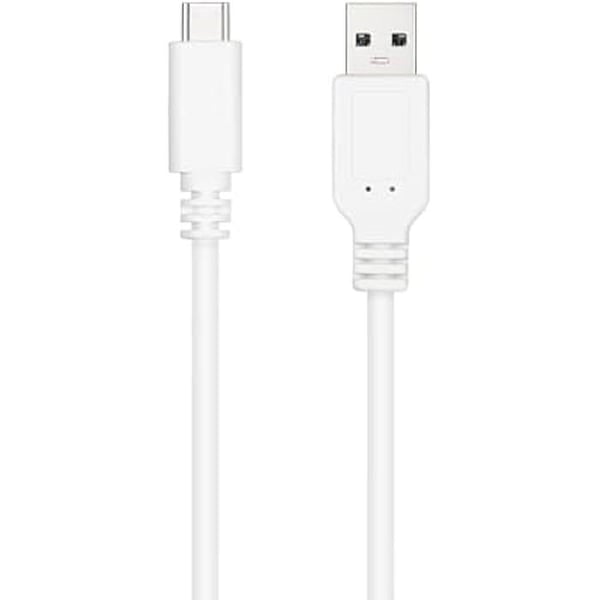 USB 2.0 kabel - NANO KABEL - 10.01.2103-W - USB-C/M-A/M - 3A - 3 meter - Vit