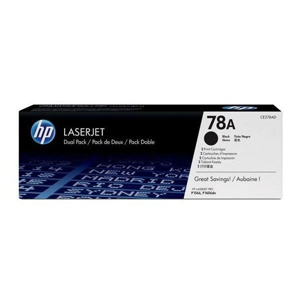 HP 78A (CE278AD) svart tonerkassett för LaserJet P1566/P1606/M1536 MFP
