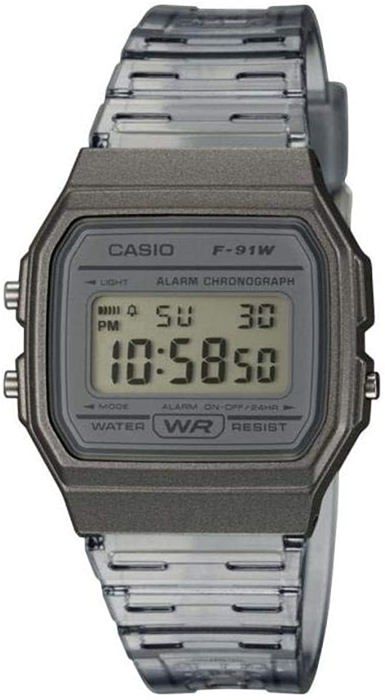 CASIO Collection Watch F-91WS-8EF krono, larm, automatisk kalender.