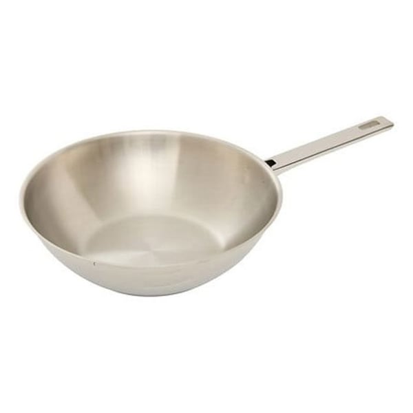 Wok i rostfritt stål "Brilliance" hälsosam matlagning 28 cm