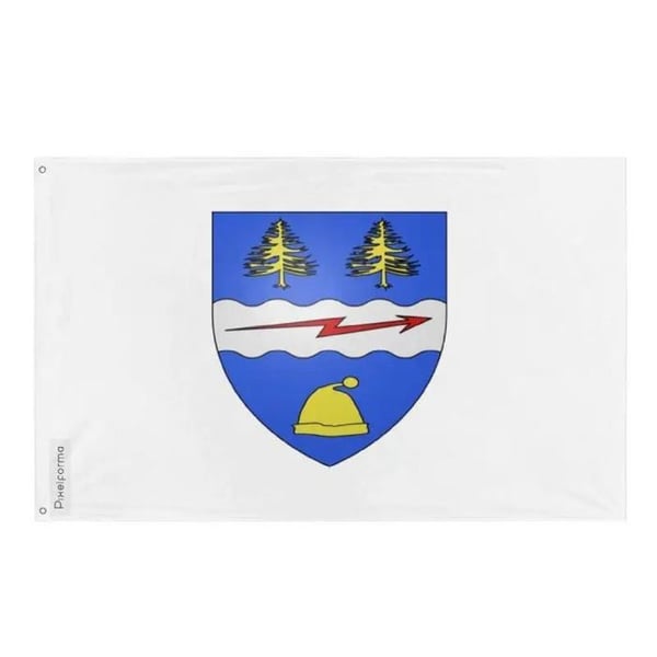 Drapeau La Tuque – 96 x 144 cm – Beständigt Polyester – 2 Metala Öglor – Inomhus / Utomhus – Pixelforma