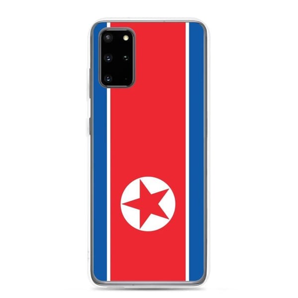 Mobilskal - Samsung - Galaxy S20 Ultra - Nordkoreansk flagga - Mjuk - Flerfärgad