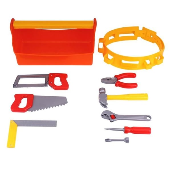 Værktøjskasse - Lille Håndværker - 9017 - Multifarvet - Holdbart plast - 30x16x14 cm