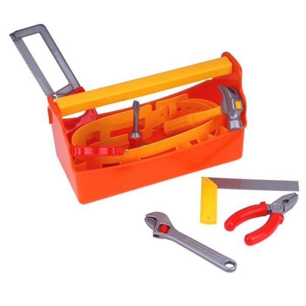 Værktøjskasse - Lille Håndværker - 9017 - Multifarvet - Holdbart plast - 30x16x14 cm