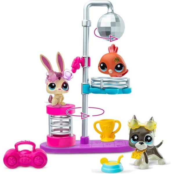 Figur i miniatyr - miniatyrfigur Littlest Pet Shop Spelset Disco Nights