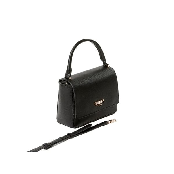 GUESS Sort lædertaske til kvinder - Fedana Top Handle Flap Bag 297954
