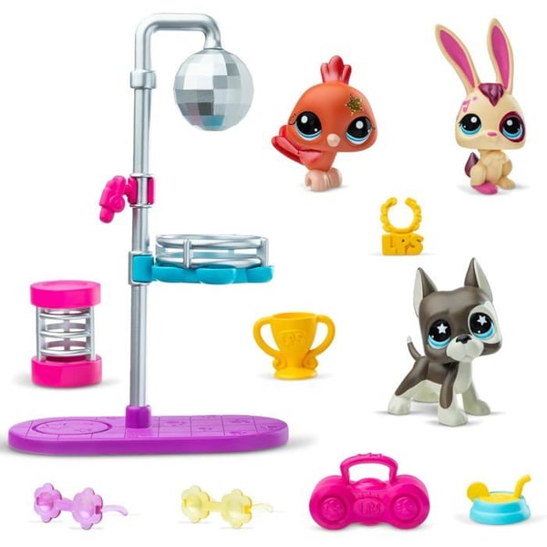 Figur i miniatyr - miniatyrfigur Littlest Pet Shop Spelset Disco Nights