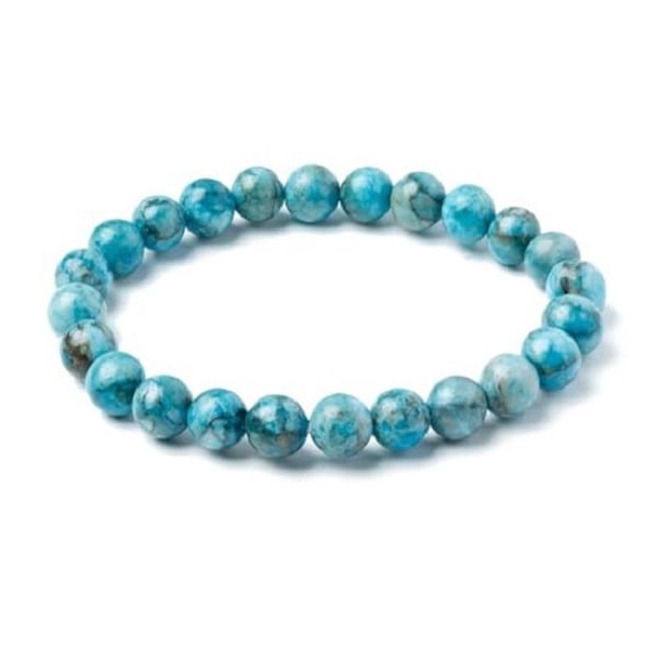 Armband - ACUZINA - Blå apatit - Natursten - 8mm - Blandat