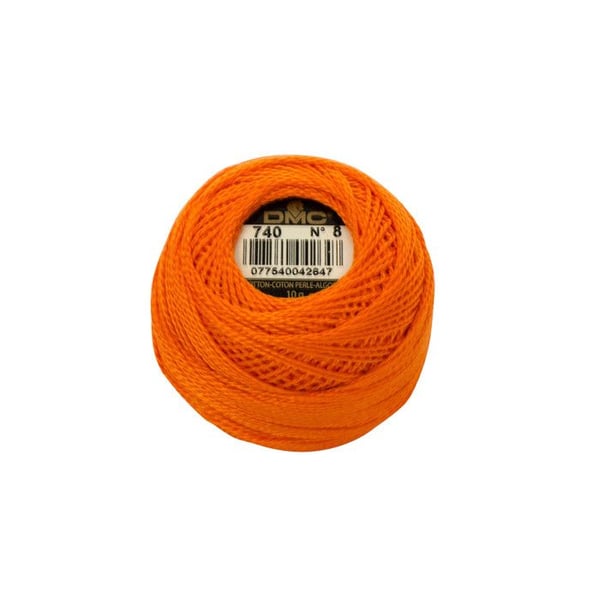Coton perlé DMC art 116, storlek 8 - nystan om 80m - Att 740