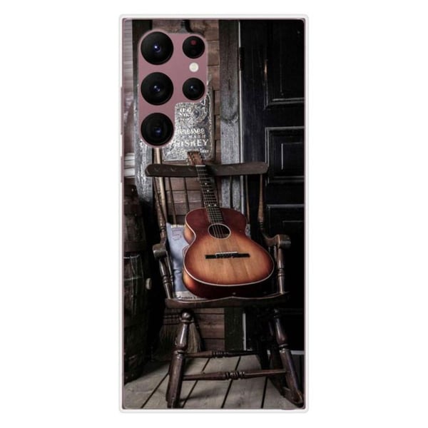 Siliconfodral - Kompatibel med Samsung Galaxy S22 Ultra - gitardesign