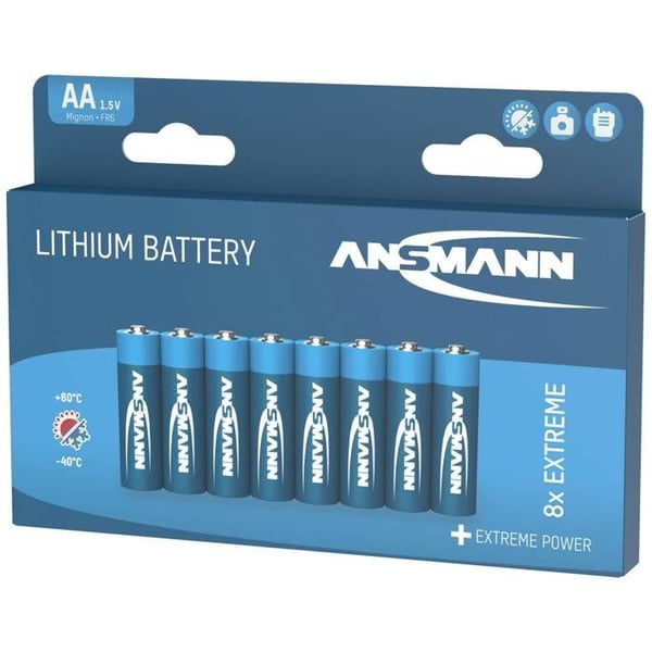 4+4 ANSMANN EXTREME LITHIUM AA SÖT BIG PACK...