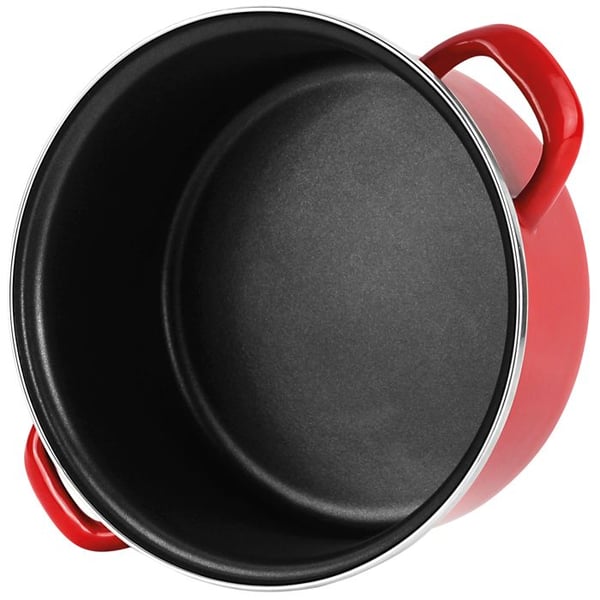 Gratängform Induktion 20 cm Emaljerad Stål, Non-stick utan PFOA, Glaslock FAGOR Optimax Röd