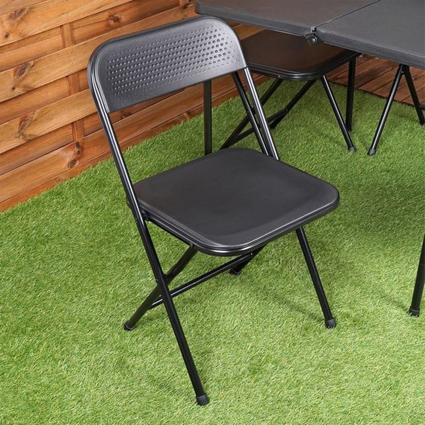 Fällbart bord och 4 stolar