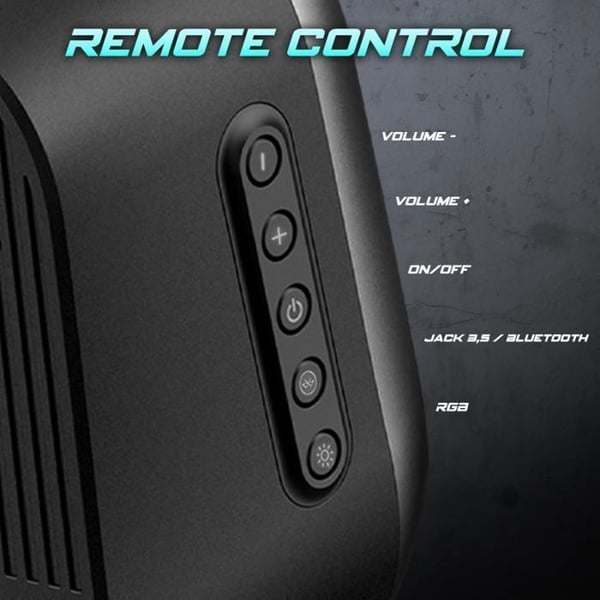 Enceinte Gaming - Spirit of Gamer - FANATIC 500 DARK - Bluetooth 5.1 - 12W Crête - RGB