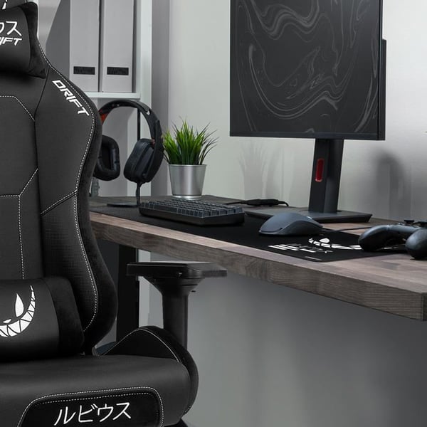 Musmatta - DRIFT GAMING - Madkat XL ElRubius - Mjuk yta - Halkfri bas - Svart