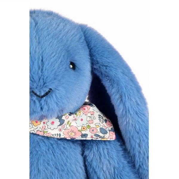 Doudou och Kompaniet - Nalle Rabbit Fleurette blå 35 cm