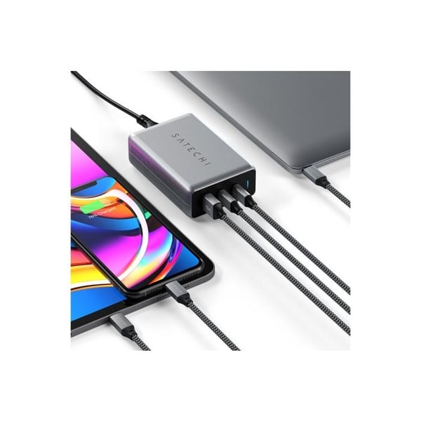 Satechi USB C PD Laptop Bordsladdare 100W Grå