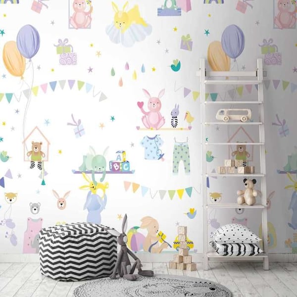 Panoramatapet The Wall 2 - A.S. CREATION - Djur - Vit - Non-woven
