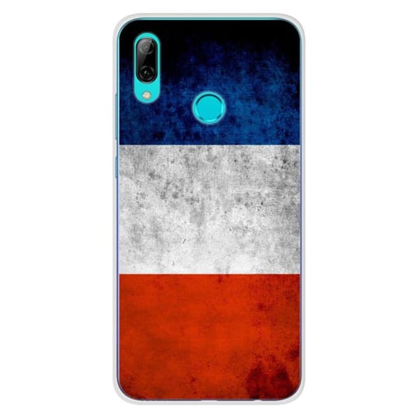 1001Coques - Silikonfodral kompatibelt med Huawei Honor 10 Lite - Mönster franska flaggan - Originaldesign tryckt i Frankrike