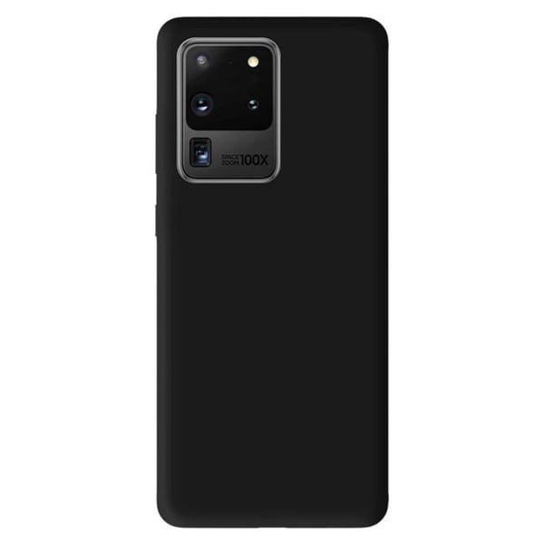 Svart silikonfodral - Kompatibel med Samsung Galaxy S20 Ultra