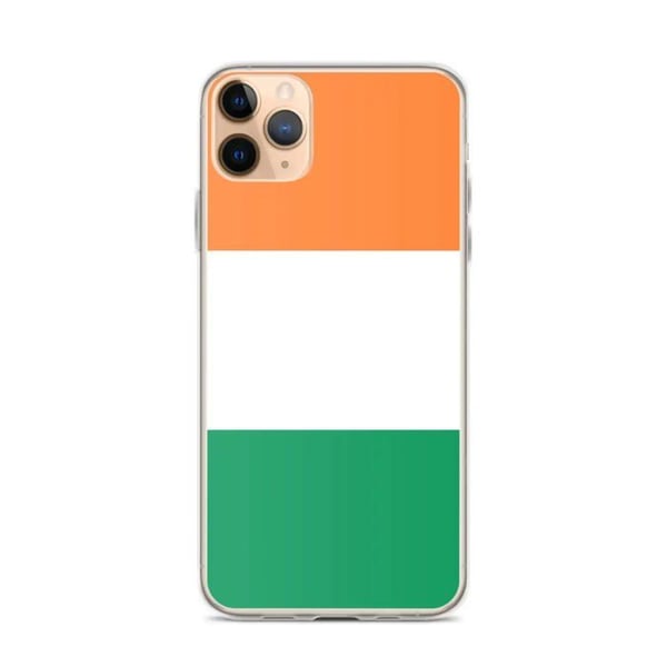 Mobilskal – Irlands Flagga – Kompatibel med iPhone 11 Pro Max – Mjuk Fodral – Slitstark och Stötsäker - Silikon - Pixelforma