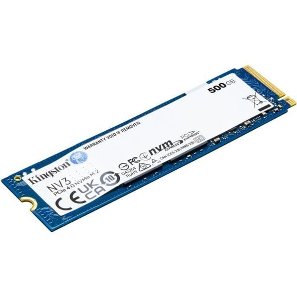 KINGSTON - NV3 - Intern SSD - 500 Go - PCIe 4.0 NVMe M.2 2280
