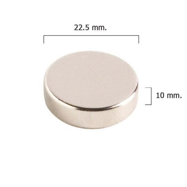 Rund neodym Wolfpack magnet 22,5 x 10 mm. (blister 1 enhet