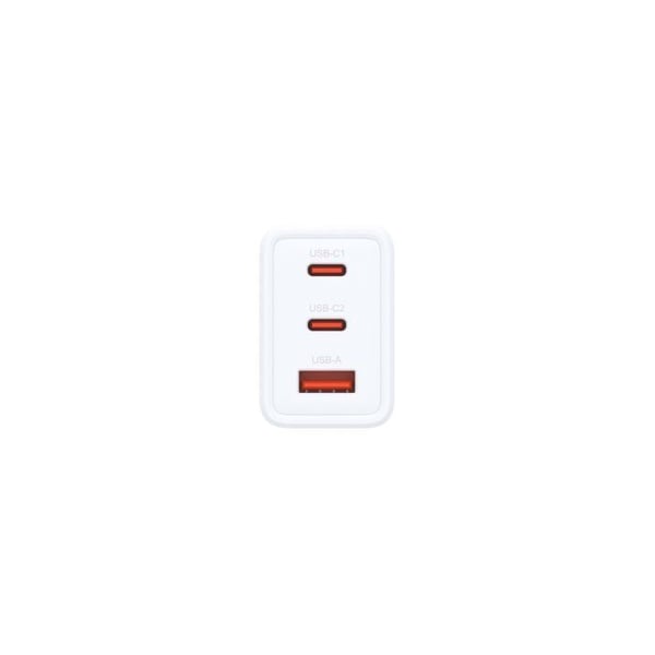 Laddare GaN 65W - D-Link - DCP-651 - 2 USB-C & 1 USB-A - Utbytbara kontakter - PD 3.0 & QC 4.0