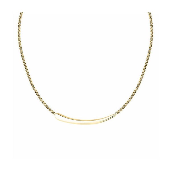 Halsband med charm för kvinnor i förgylld stål Design SAYP02