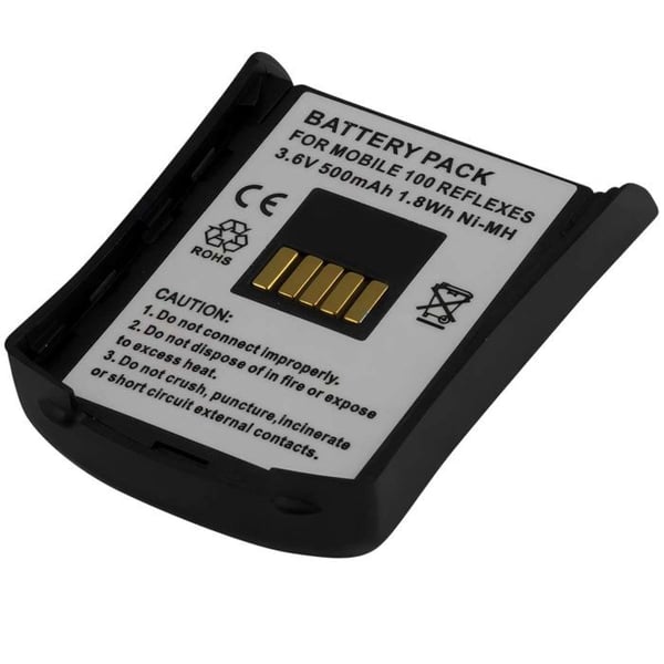 Batteri 3,6V NiMH för Alcatel Mobile 100 Reflexes 500mAh Svart