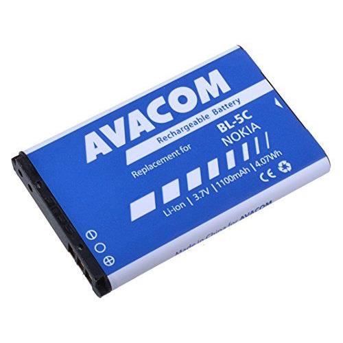 Batteri - AVACOM - GSNO-BL5C-S1100A - 3.7V - 1100mAh - Ersätter BL-5C