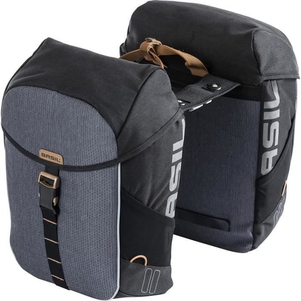 Cykelväska - BASIL - Miles Dubbel - 32L - Vattentät - MIK-system