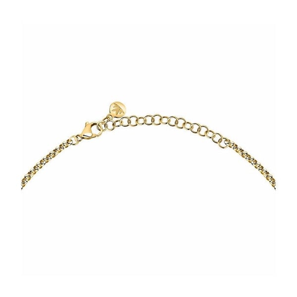 Halsband med charm för kvinnor i förgylld stål Design SAYP02