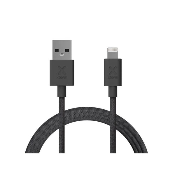 Lightning-kabel - Xtorm - Go2 - 1m - Svart - Snabbladdning