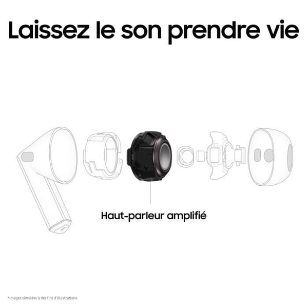 Samsung GALAXY Buds 3 hörlurar silver