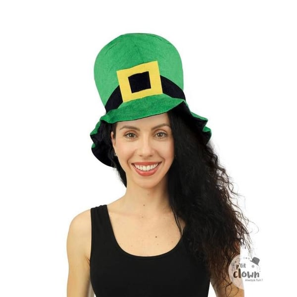Hatt Saint Patrick med gul boucle