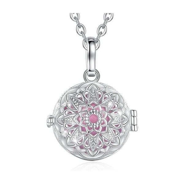 Rosa boll Starry Flower Cage Graviditet Bola halsband