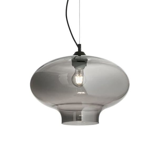 Bistro-lampa - Ideal Lux - SP1 ROND FUME - Grå - Rökfärgat glas - Modern design