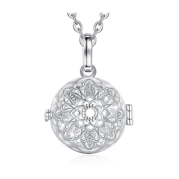 Rosa boll Starry Flower Cage Graviditet Bola halsband