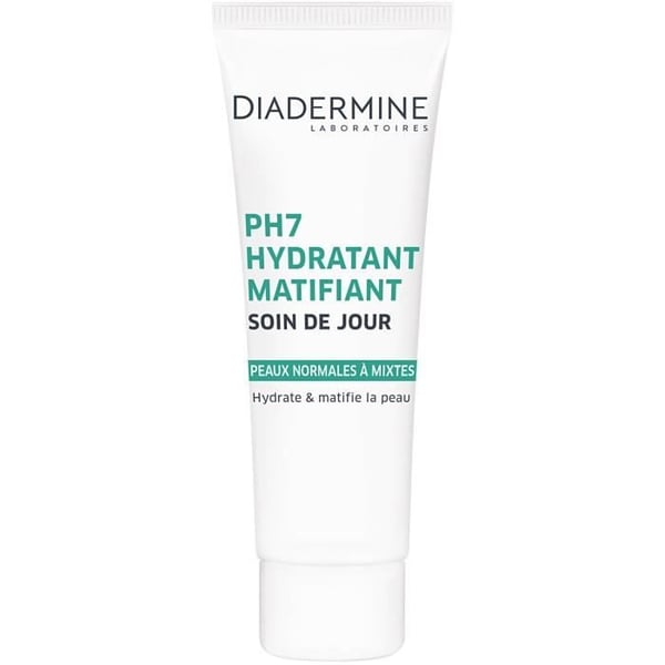 DIADERMINE Face Day Cream PH7 - Mattifying Moisturizing Day Care - 50 ml