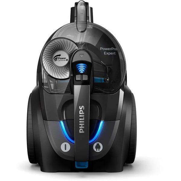 Philips FC9747/09 PowerPro Expert Støvsuger uden pose, med tilbehør, opsuger 99,9 % af støvet, 900 W, sort