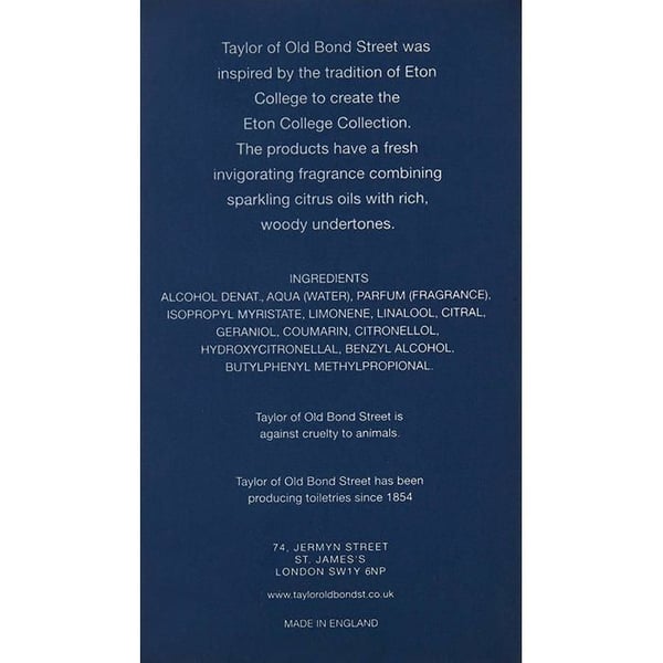 Aftershave - after shave Taylor of old bond street - 06004 - Aftershave Eton College 100 ml