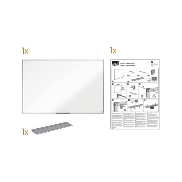 Tableau - Grundläggande - 1500x1000 mm - Lackerad stål - Vit - Rektangulär