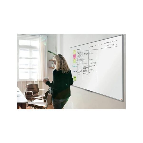 Tableau - Grundläggande - 1500x1000 mm - Lackerad stål - Vit - Rektangulär