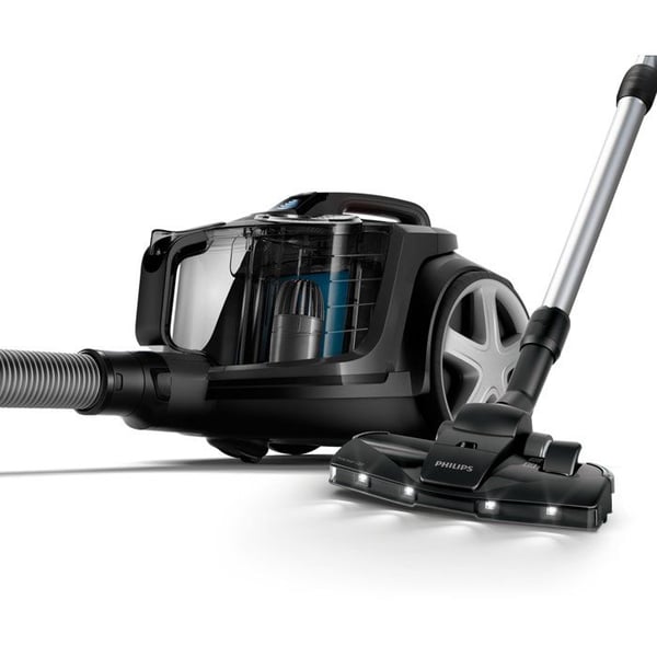 Philips FC9747/09 PowerPro Expert Støvsuger uden pose, med tilbehør, opsuger 99,9 % af støvet, 900 W, sort