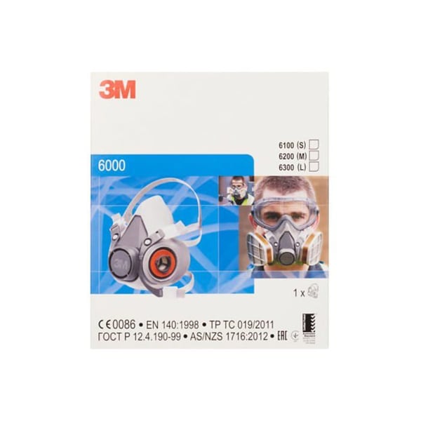 3M™ Media återanvändbar mask, liten, 6100