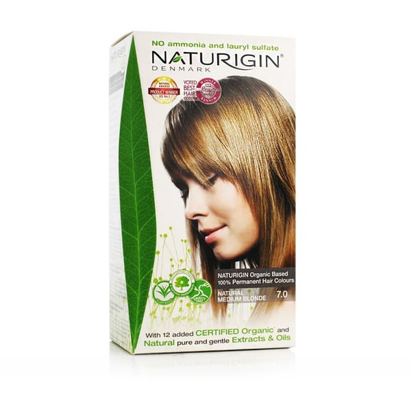 Färgning Hår - NATURIGIN - Medium Naturlig Blond 7.0 - 115 ml - Kräm - Alla hårtyper