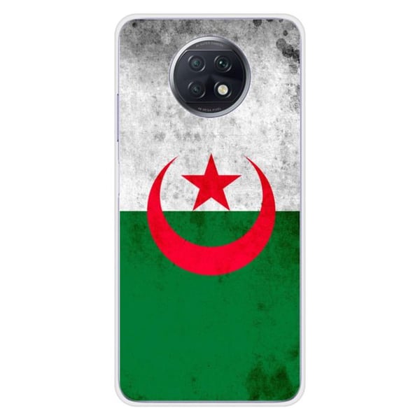 1001Coques - Silikonfodral kompatibelt med Xiaomi Redmi Note 9T 5G - Mönster Algeriets flagga - Originaldesign tryckt i Frankrike