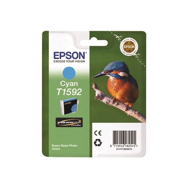 Tonerpatron - EPSON - C13T15924010 - Cyan - Bläckstråle - Kompatibel med Epson C13T15924010