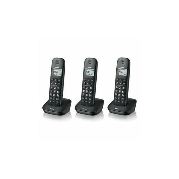 3 X Trådløs Telefon Brondi Gala Trio Sort